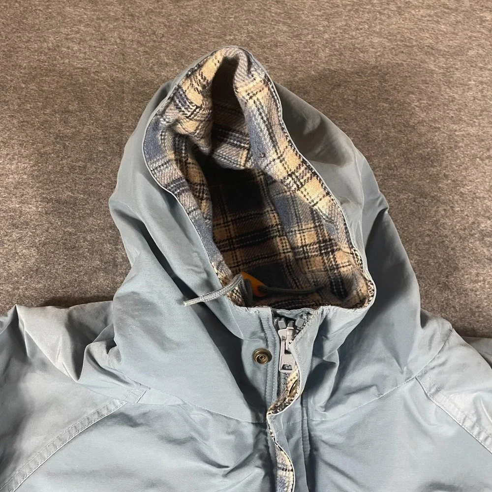 VTG Eleven Sixty Six Jacket Mens Extra Large Blue Wool Plaid Liner‎ Retro Chore